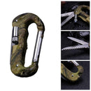 4 In 1 Multifunctional Tool Carabiner Hook Cutter Gear EDC Tool Camping Hot S2Z5