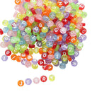 100 PCS DIY Random Alphabet/Letter Acrylic Cube Spacer Loose Beads Jewelry VEQ