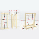 Wooden DIY Assembled Garment Rack Clothes Organizer for 1/3 1/4 1/6 BJD AOD
