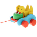 Wooden Pull String and Duck Pecking Rice & Walking Kids Toddler Developmental