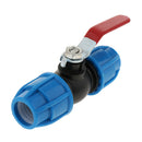 2x PE Plastic Valve Straight Valve Steel Core 25mm Steel Core