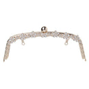 22cm Fashion Metal Rhinestone Purse Handle Bag DIY Craft Frame Kiss Clasp Lock