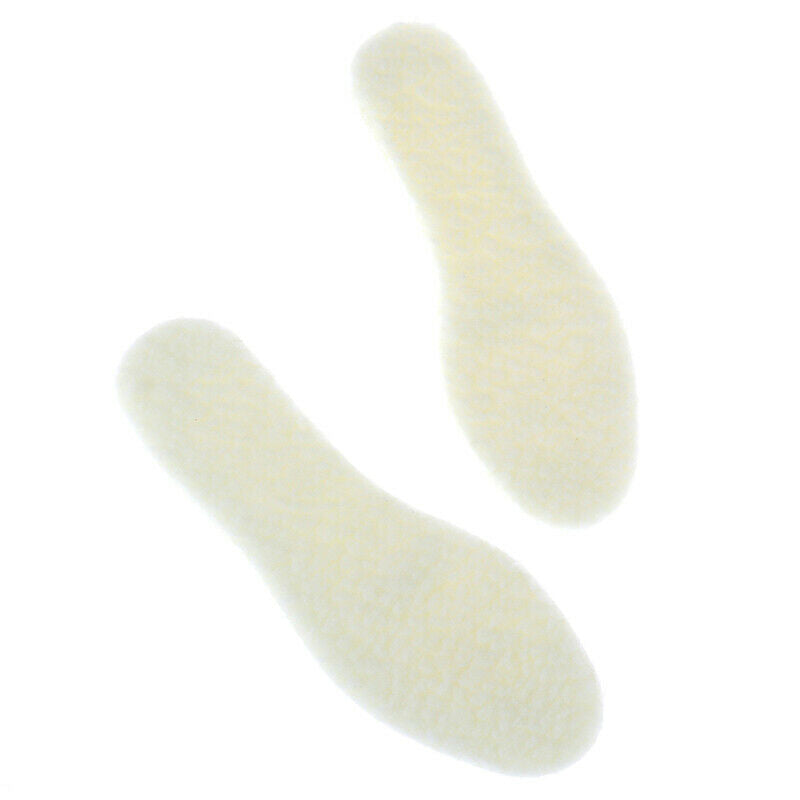 1 Pair Winter Wool Warm Latex Insole Kids Sweat-absorbent Breathable Insoles Kw