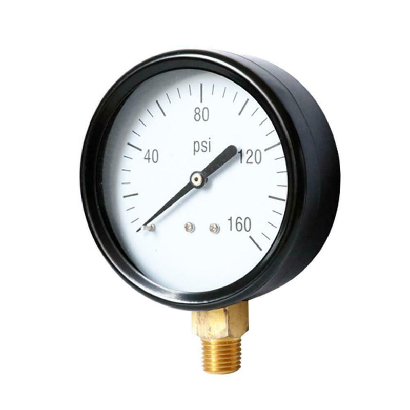 Portable 1/4 NPT Dial Digital Pneumatic Hydraulic 0-160 PSI Bar Pressure Gauge