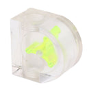 Acrylic G1/4'' Threaded Semicircle Computer Water Cooling Flow Meter 2Ways