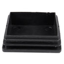 Square plastic plug cover protective caps for cables 60 mm x 60 mm 5 pieces F8Y9