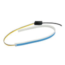 2xFlexible Tube LED Strips Daytime Turn Signal Lights 45cm Deep Blue+Yellow