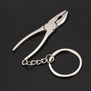 Silvery Metal Key Chain Keyring with Plier Tool Tool Pendant B7C8