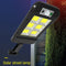 120 COB Solar Wall Light Waterproof Motion Sensor Remote Control Lamp A