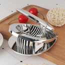 2 In 1 Stainless Steel Egg Slicer Eggs Cutting Slices and Wedges Egg Fruit  OZ