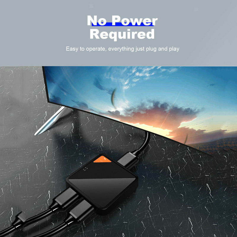 HDMI Switch 4K HDMI Splitter- Bi-Directional HDMI Switcher 1 in 2 Out or 2 in 1,