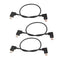 3 Pieces Right Angle Extension Cable, Multi-Function USB Type-C Male To USB C