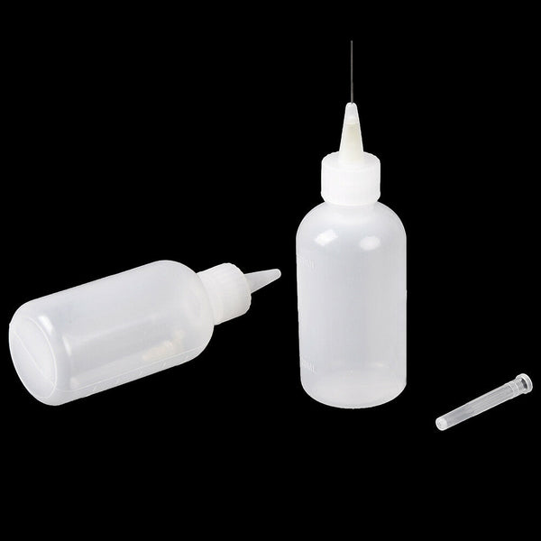 100ml Needle Tip Soldering Liquid Flux Oil Dispenser Plastic Empty Bottle JR