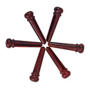 6 Pieces Rosewood Acoustic Folk Guitar Bridge Pins for String Instrument