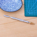 Dual Head Brass Head Leather Edge Oil Dye Pen Paint Roller Tool for Craft