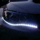 2PCS White Car 12V 12 LED 30cm Strip Flexible Light Accessories Decor X5M3 D6U9