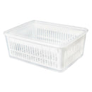 Plastic Refrigerator Fruit Vegetable Container Box and Drain Washing Basket