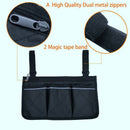 Wheelchair Side Bag for Back Wheelchair Storage Bag Pouch Fits Most Bed Rai