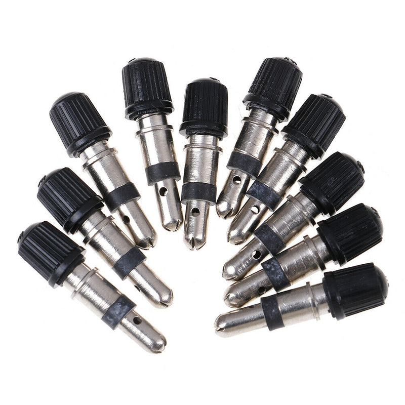10Pcs Bicycle valve core removable german without tubes tubeless copper BX