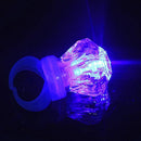 10Pcs Mixed Colors LED Light Up Flashing Finger Rings Audlt Kids For Party Night