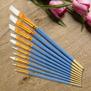 10 pcs Wood Artist Oil Paint Brush Art Brushes Painting Watercolor Gouache KOJ
