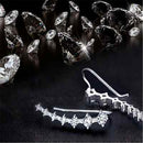 1 Pair Chic Lady Seven Star Crystal Ear Hook Charm Earrings Fashion Jewelry Xmas