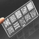 Rubber Plastic Manicure Gel Polish Nail Art Scraper Stamp AcrylicTemplate-Kit