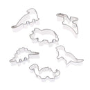 6X stainless steel dinosaur shape pastry cookie biscuit cutter cake decor mol ME
