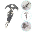 Folding Gravity Grappling Hook Outdoor Climbing Claw Survival Carabiner To XJZ