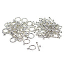 50 Sets Round Loop And Bar OT Toggle Clasp For Jewelry Making Design Repair
