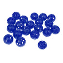 20 Pieces Plastic Hollow Golf Balls Perforated Practice Training Ball Blue
