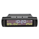 AN01 TPMS Look Solar Car Digital Clock with Date In-Car Temperature Display A