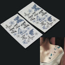 2Pcs Fashion Butterfly Design Temporary Tattoo Stickers Body Beauty Art Pa OYJ