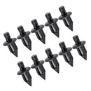 Black 50x Rivet Clip Retainers Nylon+30x Inner Fender Rivet Fastener Clips