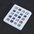 20pcs Natural Crystal Gems Quartz Polished Healing Chakra Stone Collection Set T