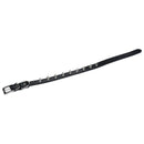 Dog Collars Studded Collar PU Leather Black Size M
