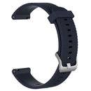 Silicone Adjustable 18mm Watchband Wrist Strap for Ticwacth C2 (Navy Blue) A