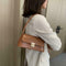 Classic Women Handbag PU Leather Shoulder Bag Shopping Totes (Light Brown) A