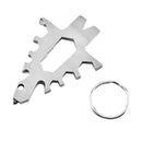 Multifunctional Outdoor Camping Stainless Steel Opener Wrench Screwdriver Cutter