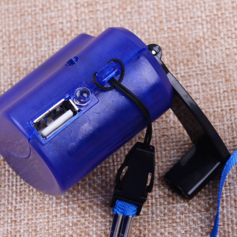 Portable Emergency SOS USB Hand Crank Phone Charger Power Generator Outdoor Tool