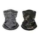 2pcs Outdoor Balaclava Soft Headscarf UV Protection Neck Gaiter Headwrap