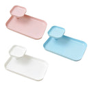Solid White 2 Layers Storage Tray Stationery Holder Jewelry Display Plates
