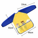 Childrens Kids Toddler Waterproof Play Apron Art Smock with 3 Roomy Pockets