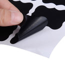 48Pcs fancy black board jam jar label labels stickers decor kitchen supplies FT