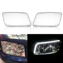 One Pair Plastic Headlight Head Light Lamp Cover Replacement Transparent Fo