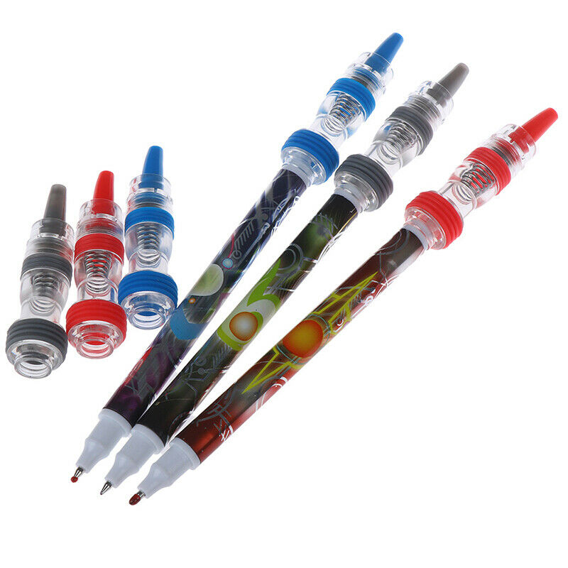 V8.0 Smooth Surface Ant-slip Anti-drop Spinning Rotation Pen Fluent Writing Pe-