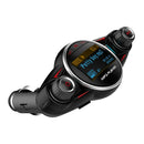 Car Kit FM Transmitter MP3 WMA Player Bluetooth 4.0 with USB Charging Port