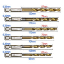 Hex Shank Twist Drill Set HSS13 Piece Set 1.5-6.5mm Twist Drill Bit Brand New df
