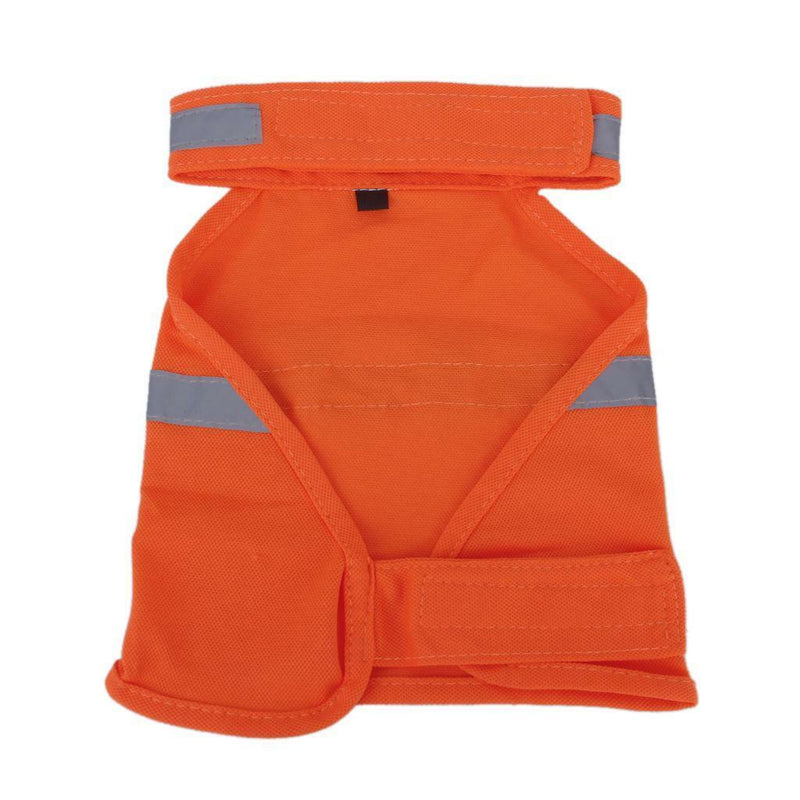 Orange Pet Dog High Visibility Safety Vest Adjust Jacket Clothes Apparel Size L