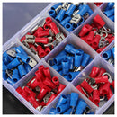 300Pcs male female Assortment electric insulated pins flat round crimp conn U9Q3